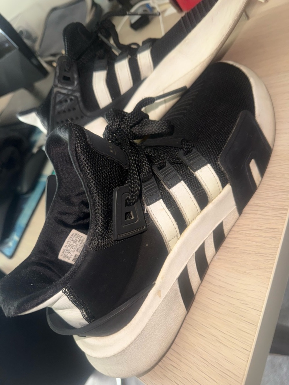 adidas Black Slip-On Athletic Shoe